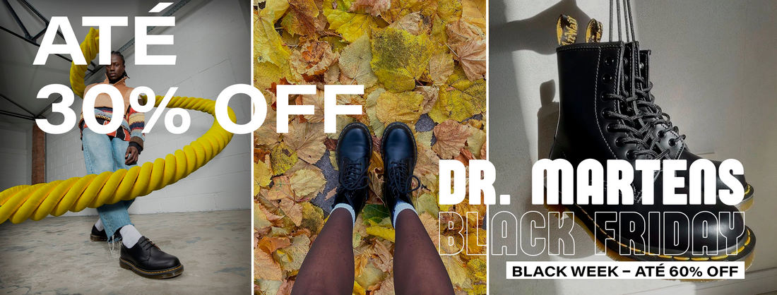 Black Week - Estas Dr. Martens estão aqui cheias de desconto