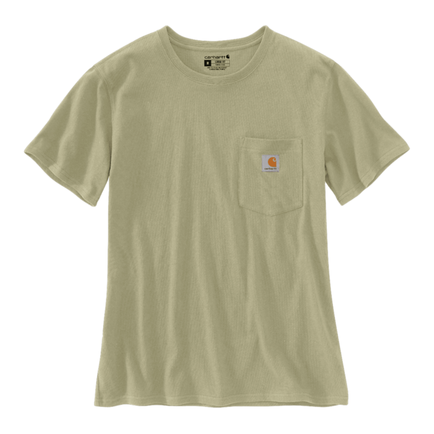 Carhartt WK87 Women's Short Sleeve T-Shirt with Pocket in Green