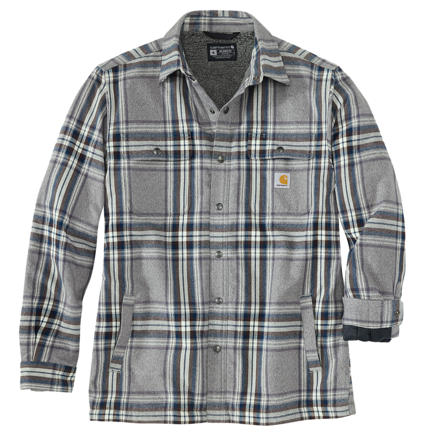 Casaco Flannel Sherpa Carhartt Cinza