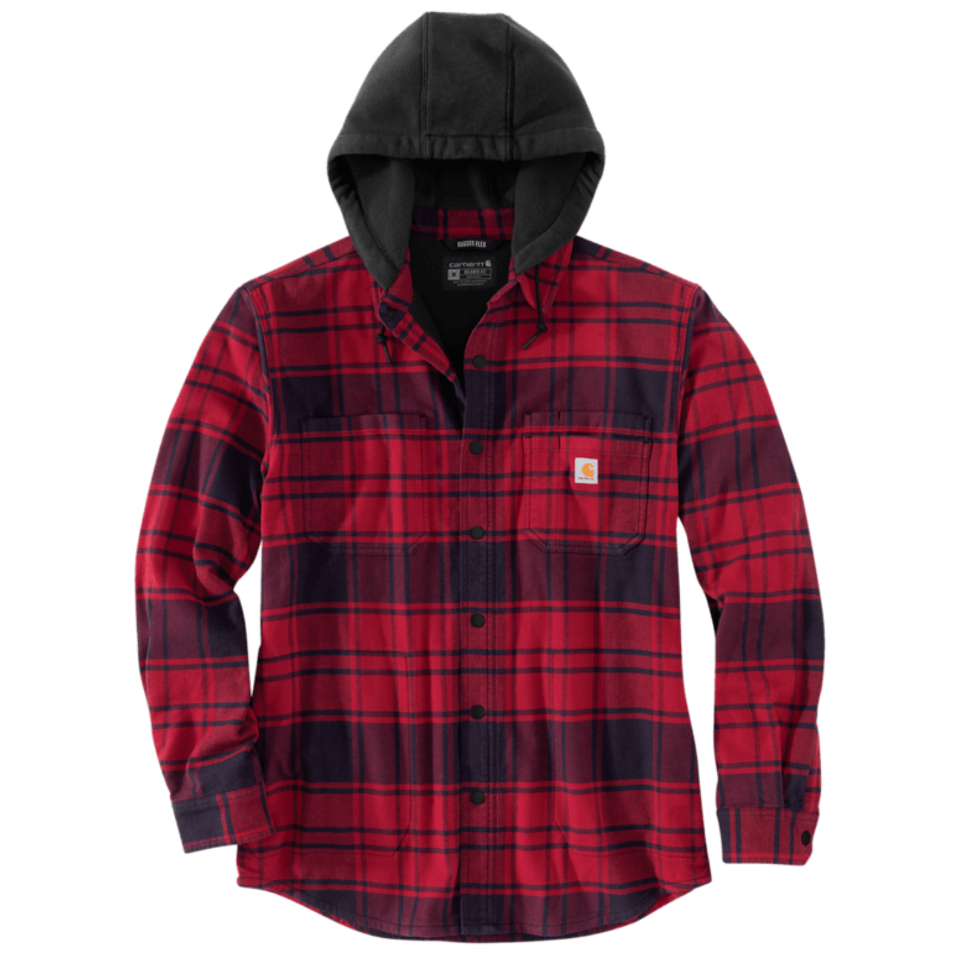 Carhartt Red Hooded Flannel Jacket