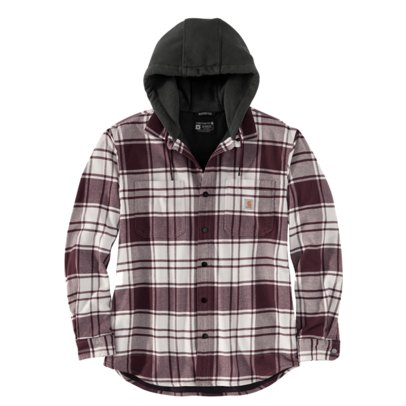 Camisa com capuz Carhartt Flanela Bordô