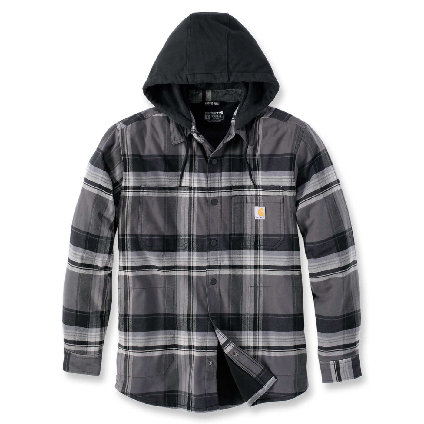 Casaco Flannel Sherpa c/ Capuz Carhartt Preto