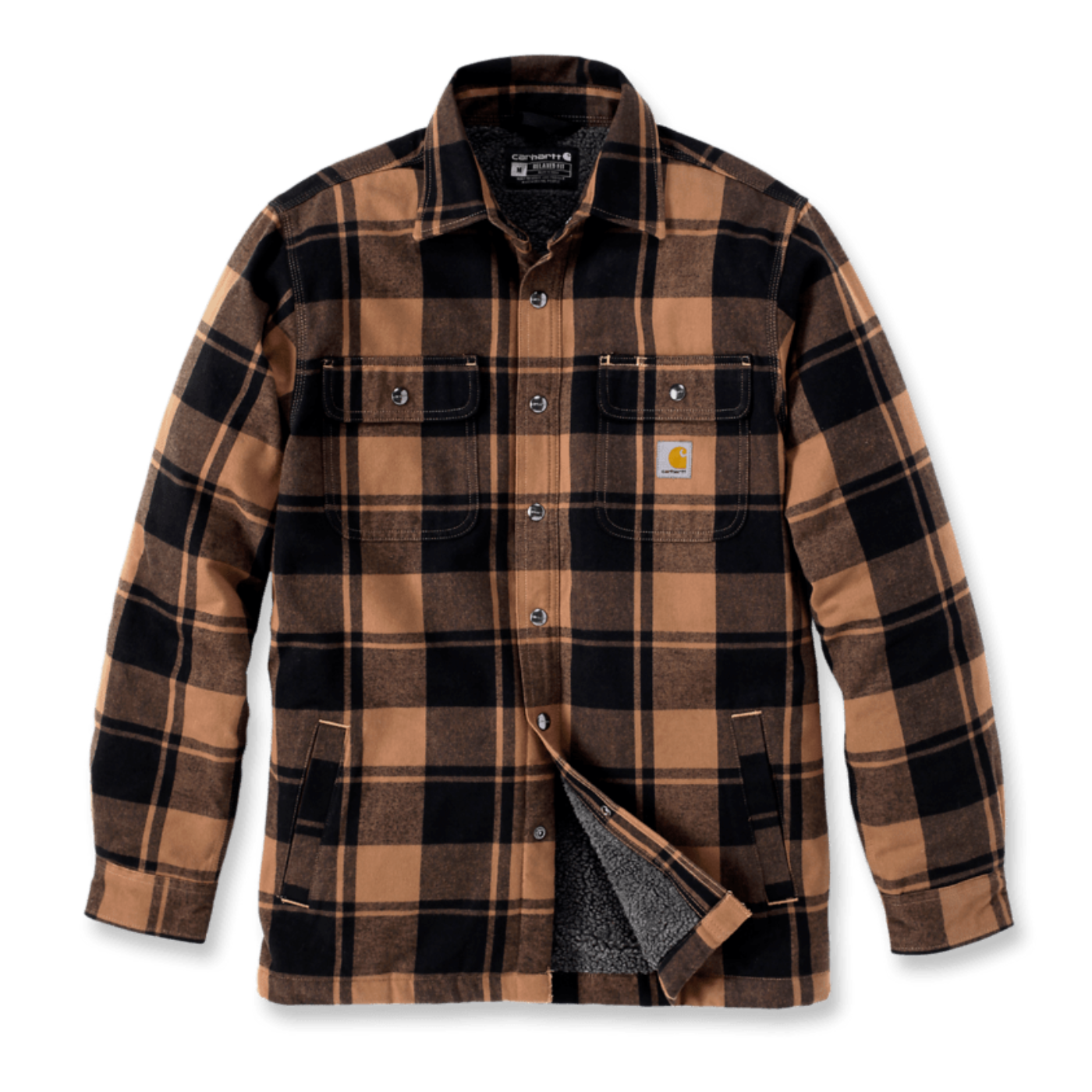 Casaco Flannel Sherpa Carhartt Castanho