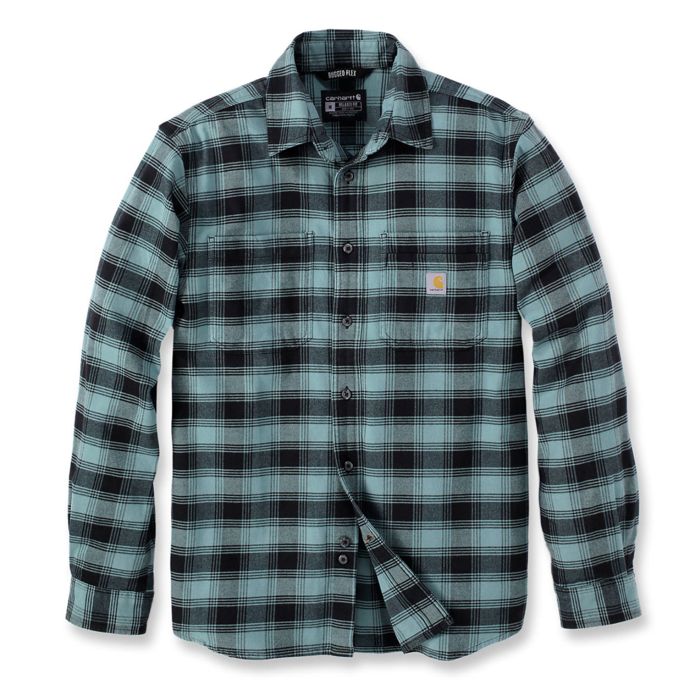 Carhartt Green Flannel Plaid Jacket