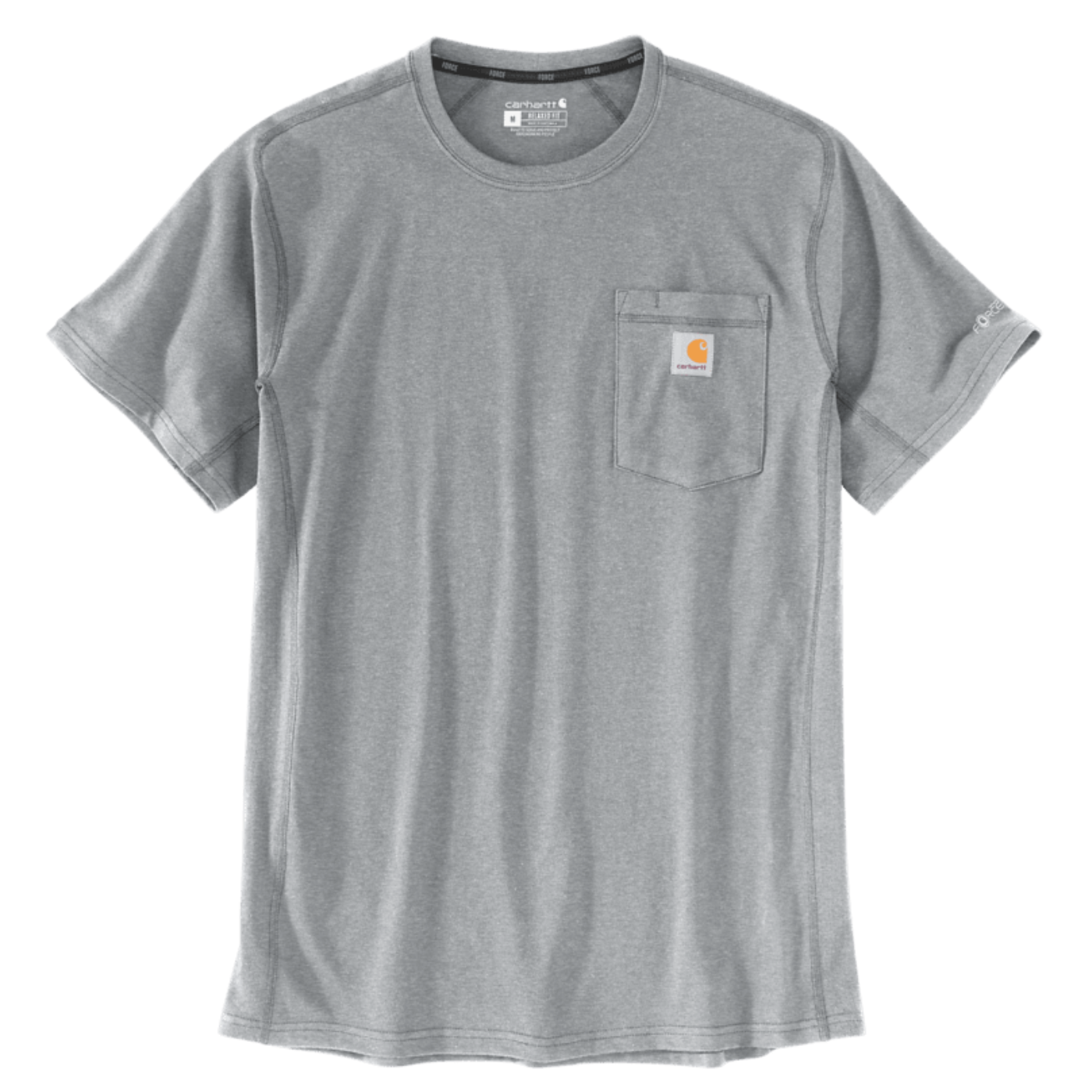 T-shirt com manga curta de homem Carhartt Force Flex em Cinzento