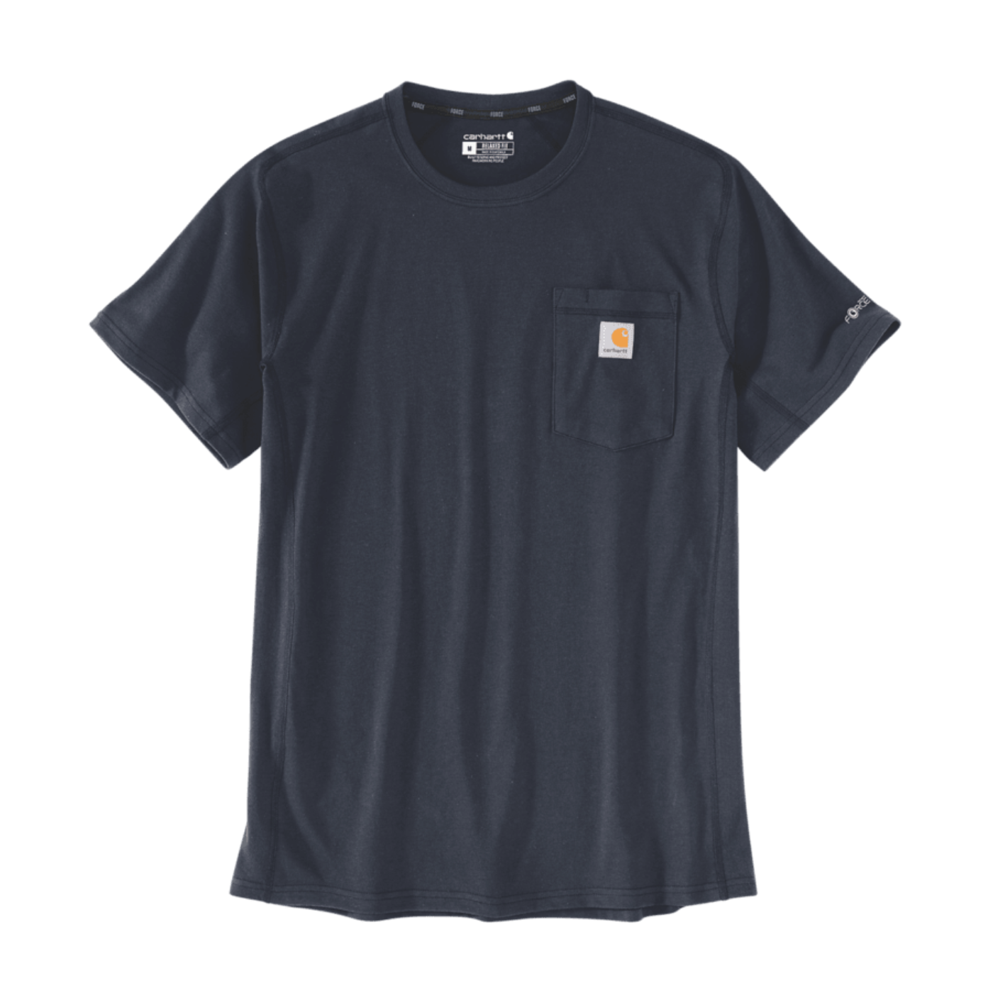 T-shirt com manga curta de homem Carhartt Force Flex em Azul Marinho