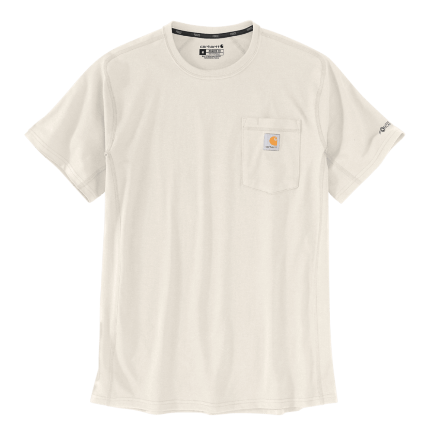 T-shirt com manga curta de homem Carhartt Force Flex em Cru
