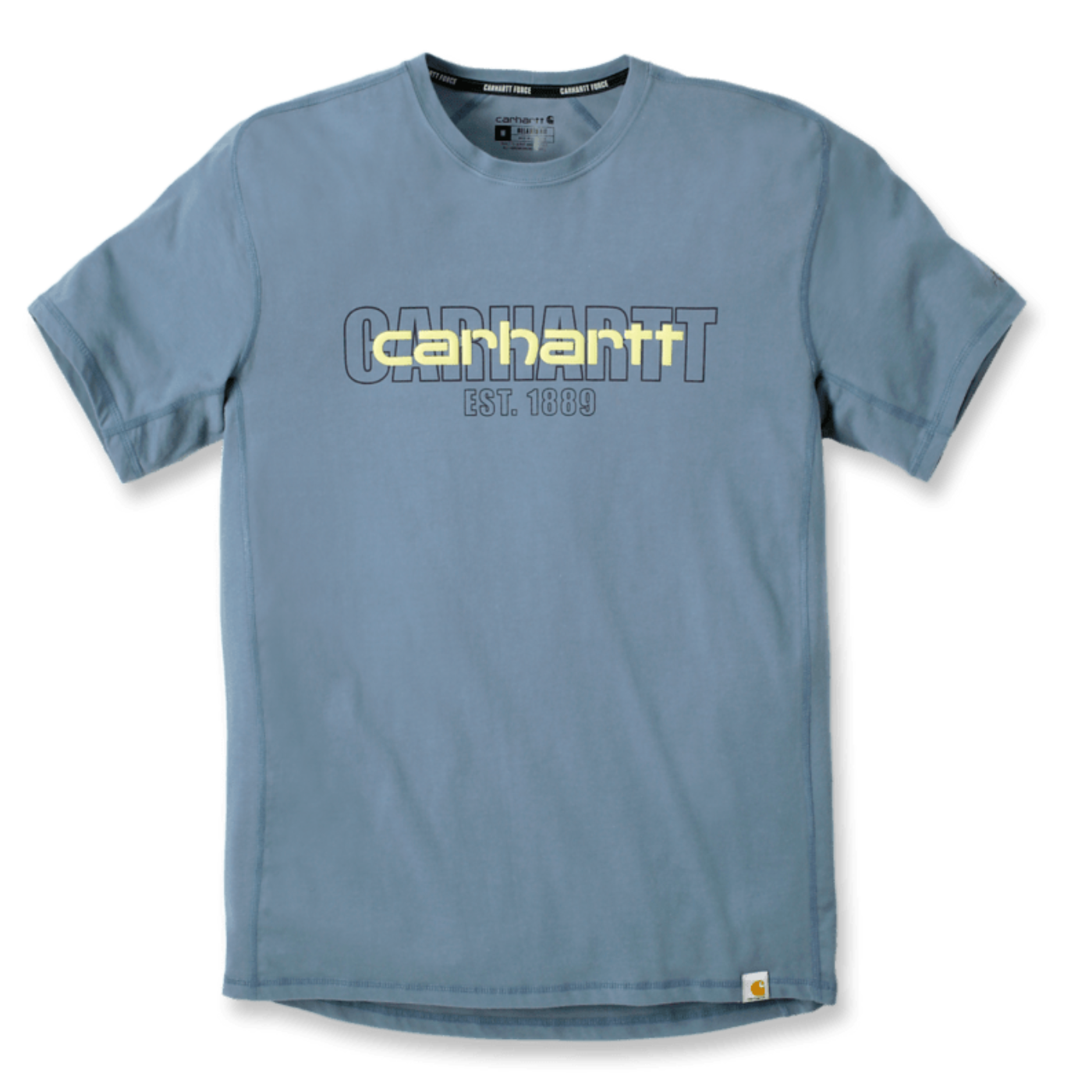 T-Shirt Force Relaxed Fit Carhartt Azul