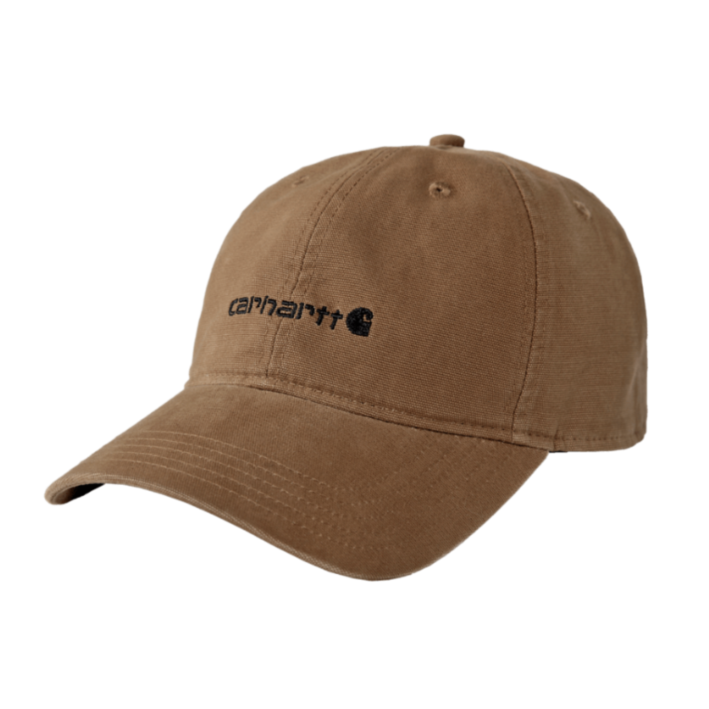 Boné unissexo Carhartt Canvas Embroidered Graphic em Castanho