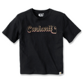 T-shirt de mulher Carhartt Script Graphic Preta
