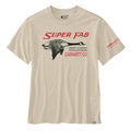 T-Shirt com manga curta de homem Carhartt Super Fab Ecru