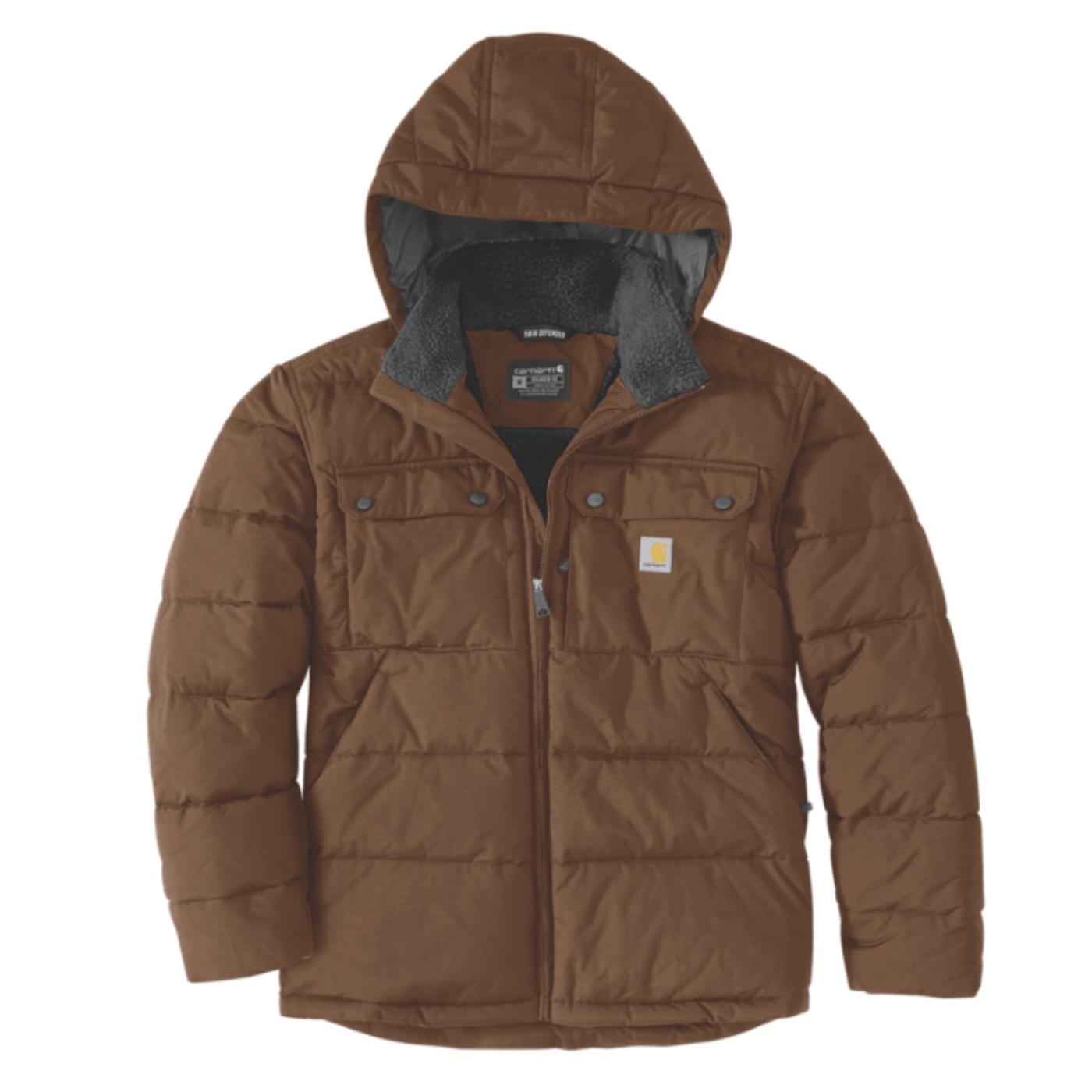 Blusão com carapuço para homem Carhartt Livingston em Castanho