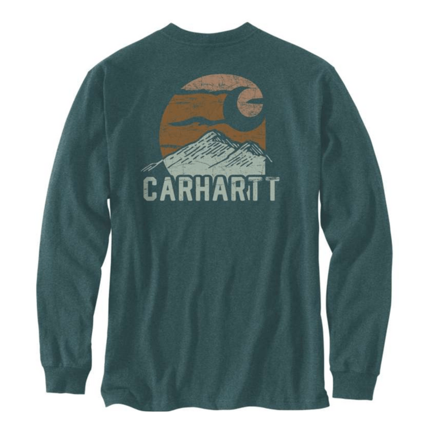 Camisola de homem Carhartt Mountain Graphic em Verde