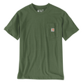 T-Shirt de manga curta para homem Carhartt Pocket T-Shirt Loose Fit em Verde