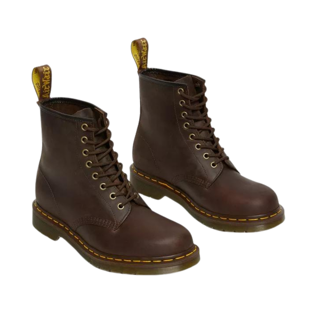 Botas Dr. Martens 1460 Crazy Horse para hombre, color marrón