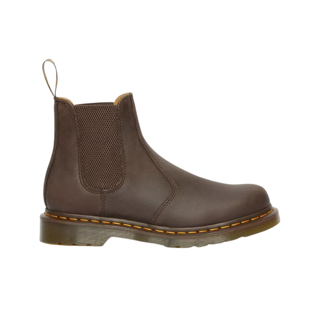 Bota Chelsea amarilla y castaña Dr. Martens 2976 para hombre