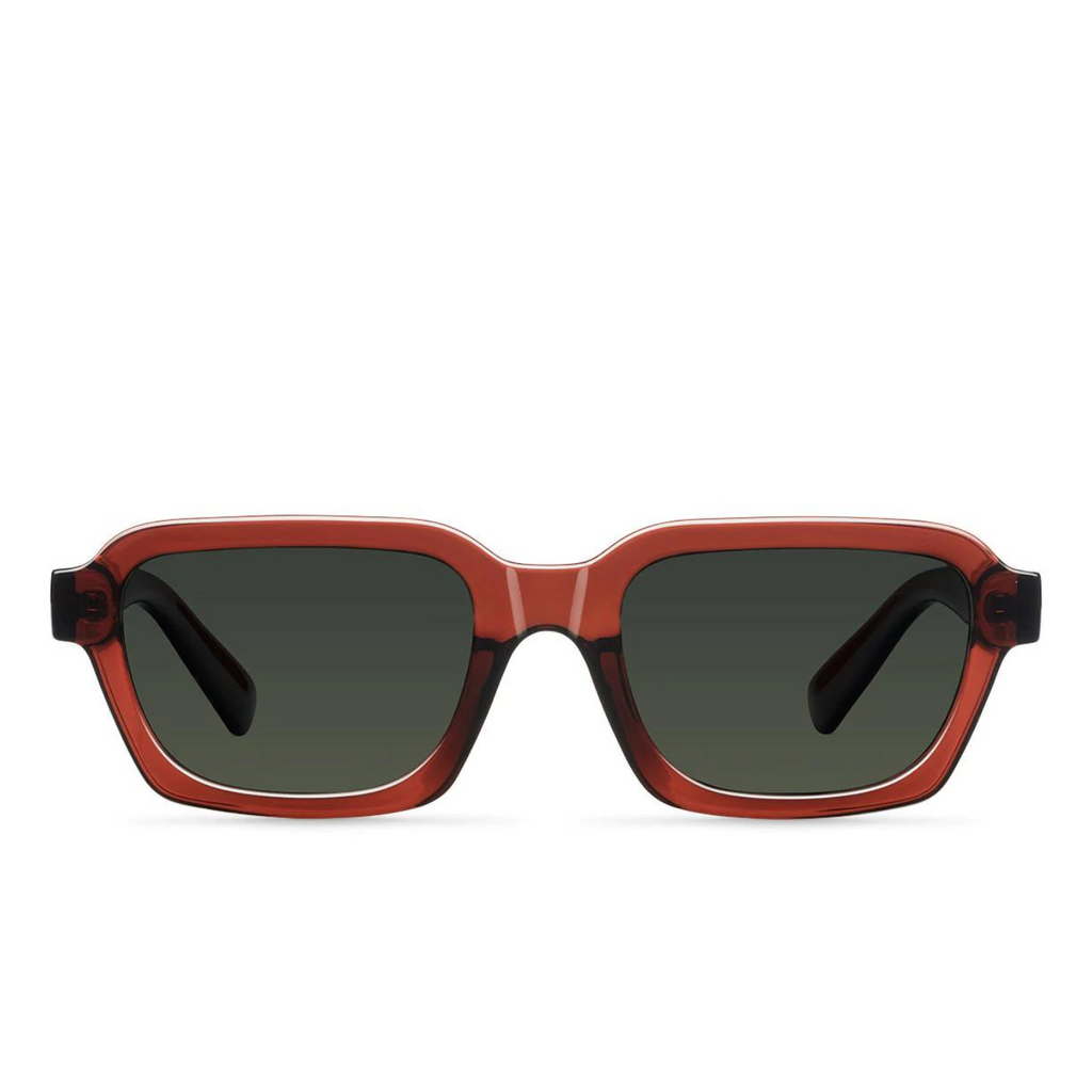 Meller Adisa Maroon and Olive Sunglasses