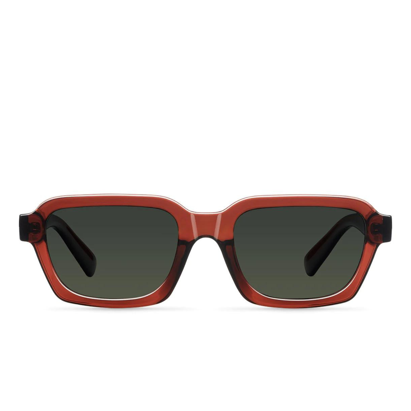 Meller Adisa Maroon and Olive Sunglasses