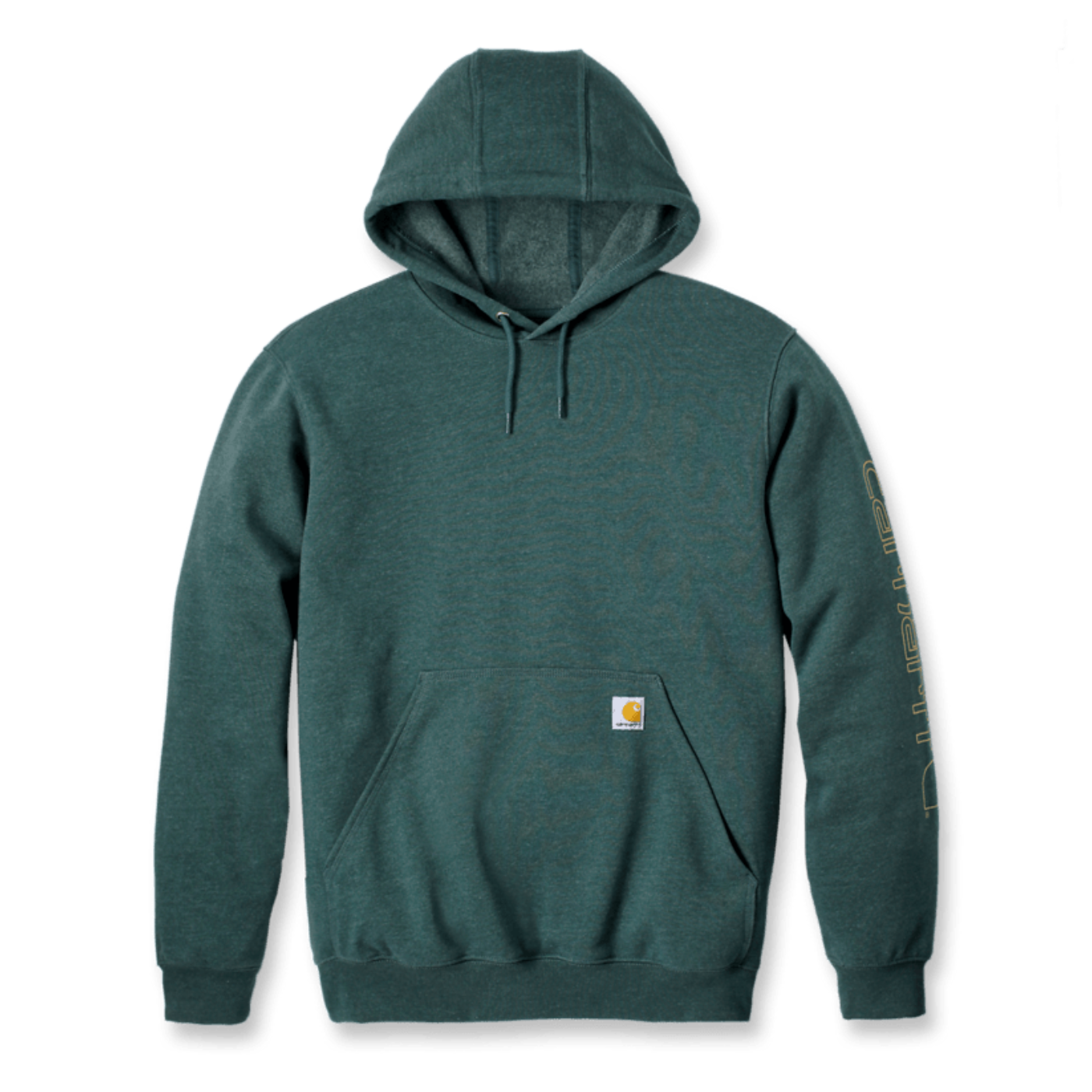 Sweatshirt c/ capuz Sleeve Logo Carhartt Verde Escura