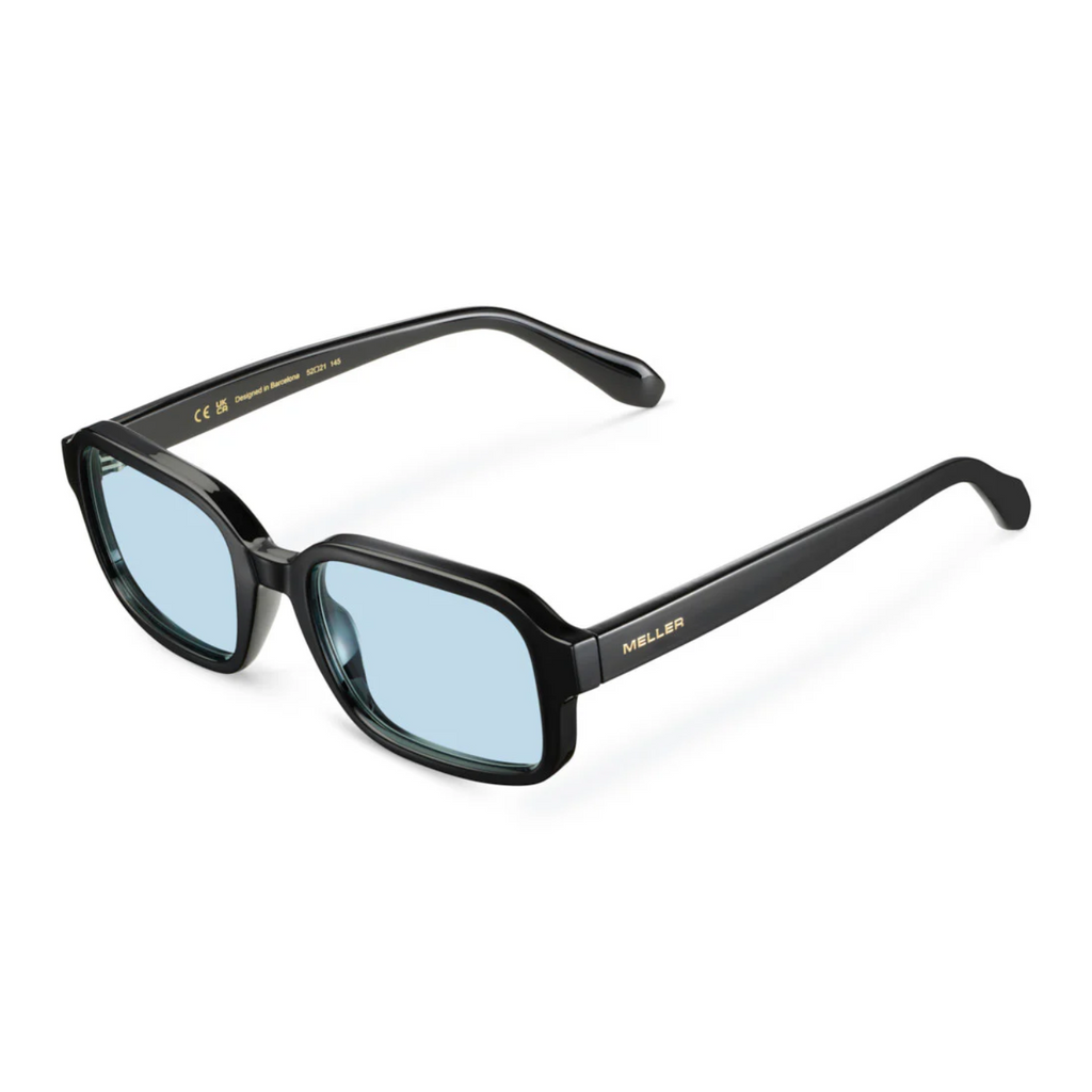 Meller Lebo Black Turquoise Unisex Sunglasses
