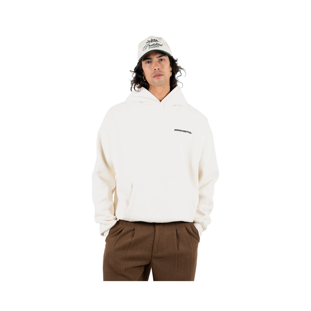 Hoodie Creme Prohibited 10119 Cardado Unissexo