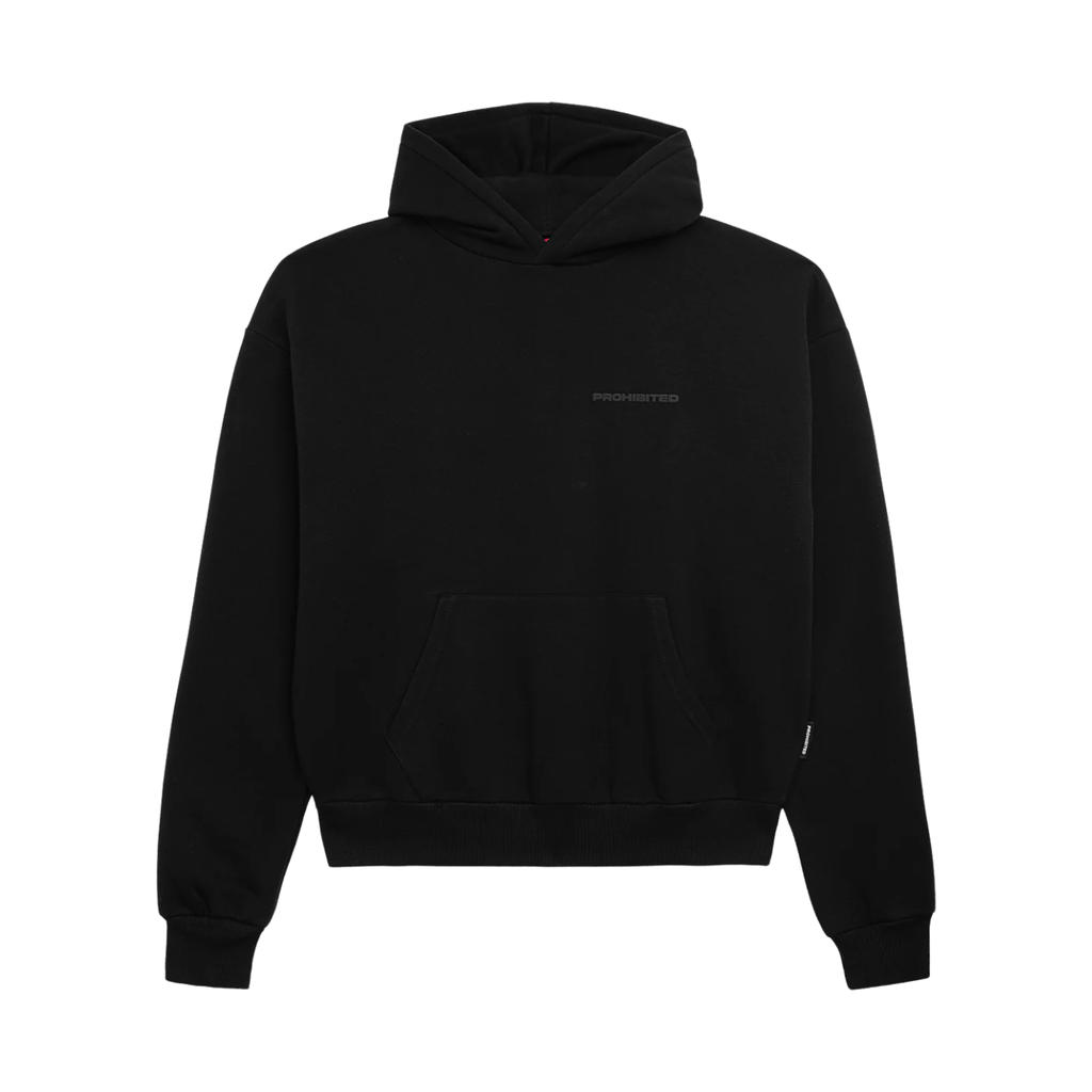 Hoodie Preto Prohibited 10119 Cardado Unissexo