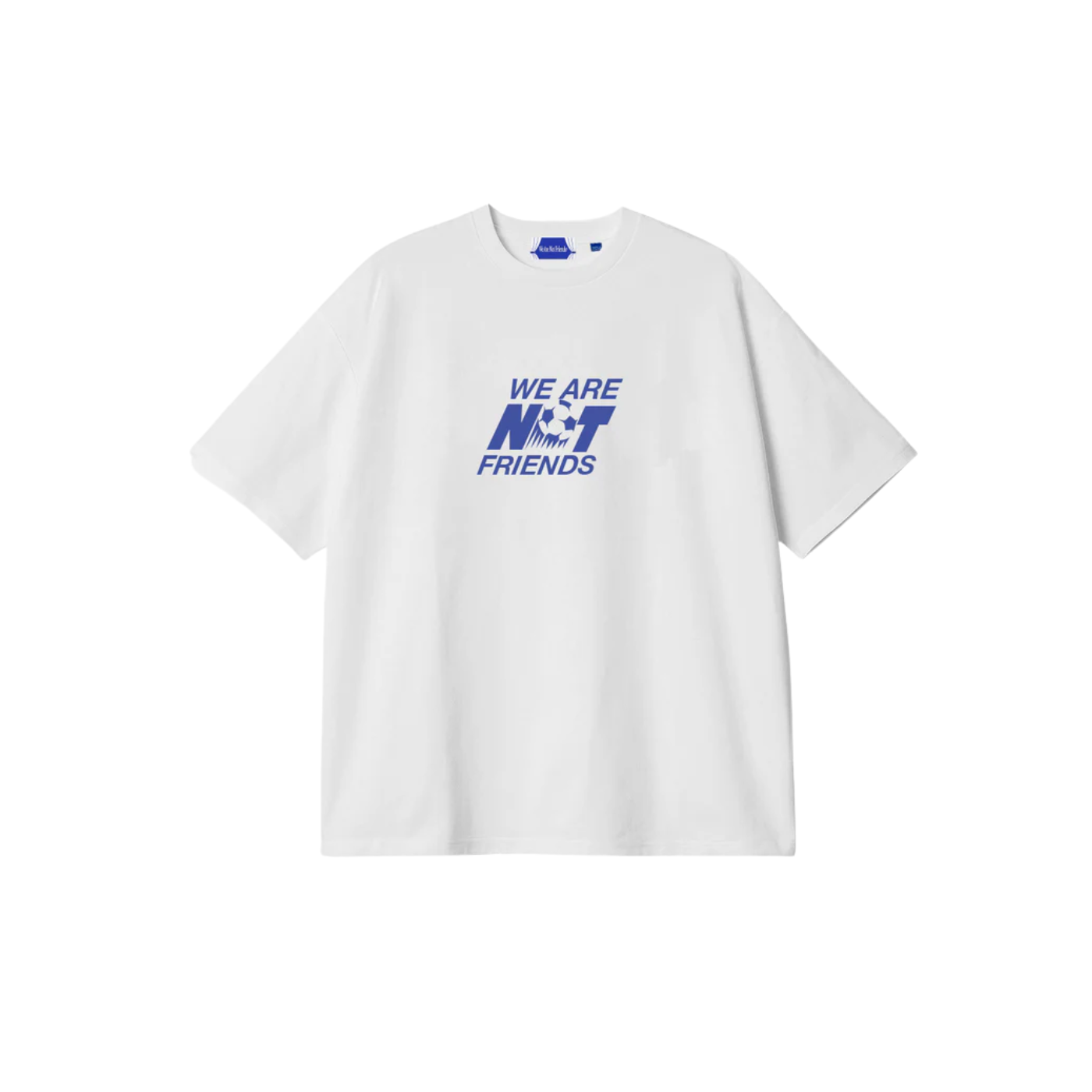 T-Shirt Boxy We Are Not Friends World Cup Branca
