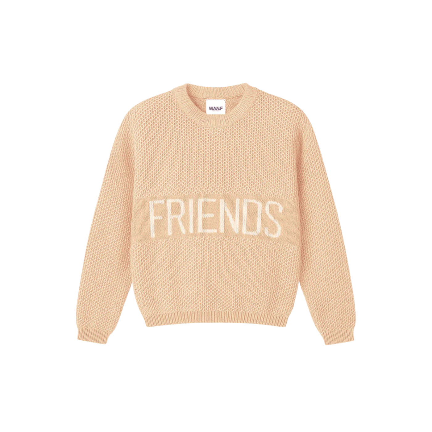 Sweatshirt We Are Not Friends em malha Friends Salmão