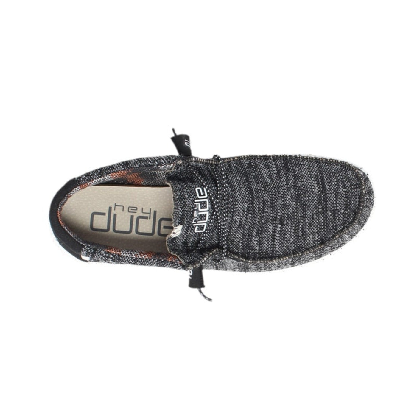 Black Wally Sox Moccasin Hey Dude