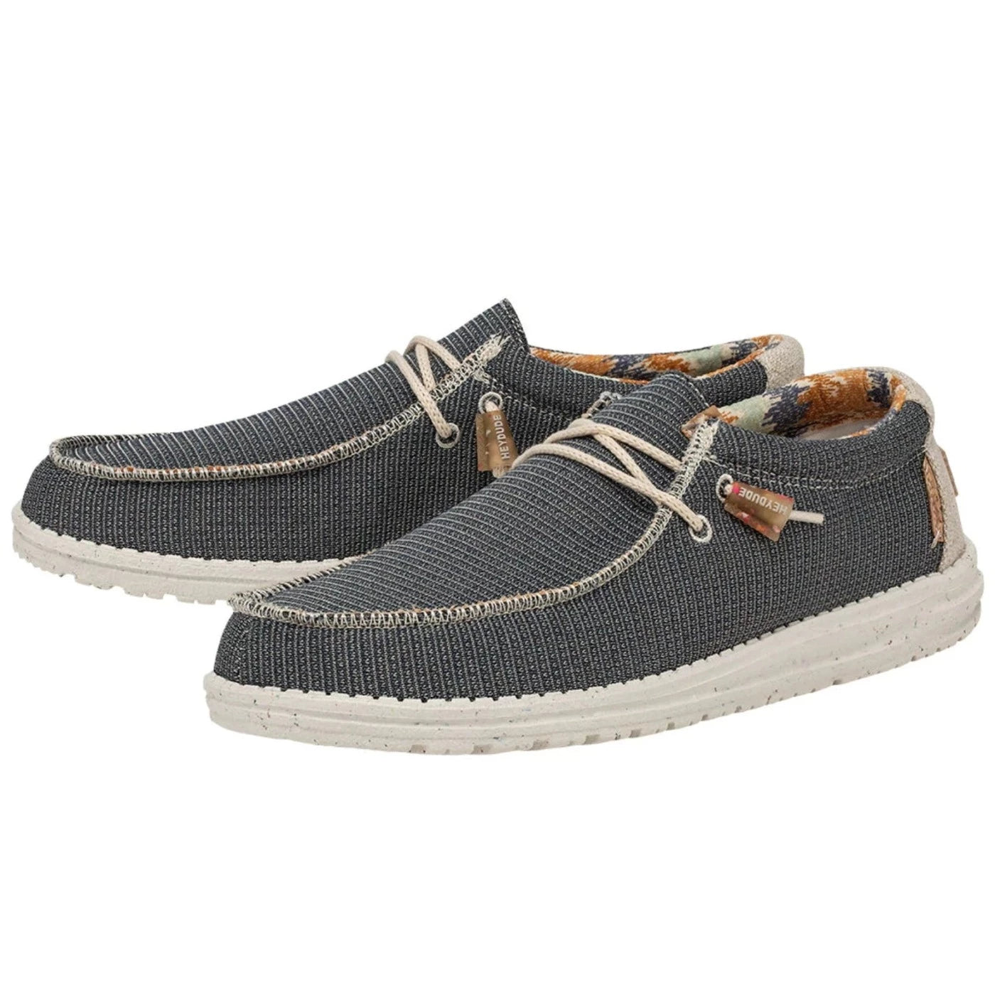 Wally Eco Sox Moccasin Blue Hey Dude