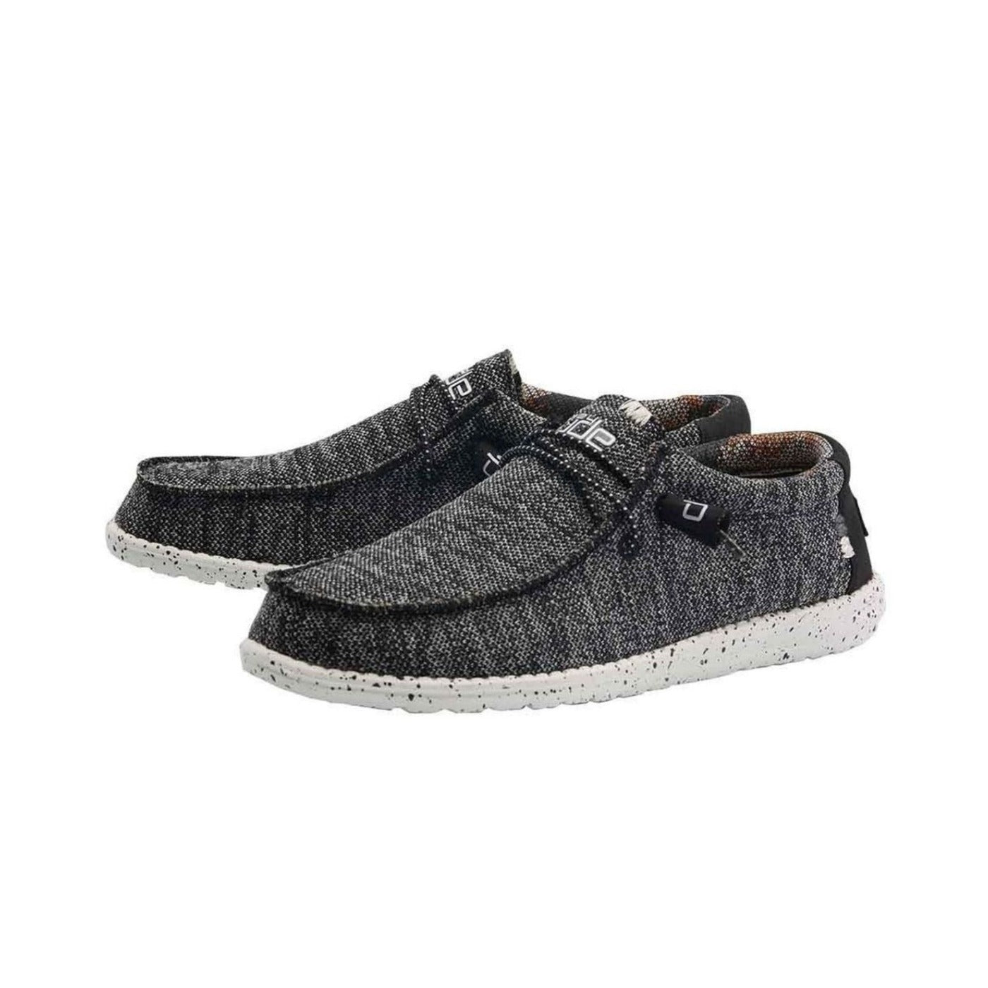 Black Wally Sox Moccasin Hey Dude