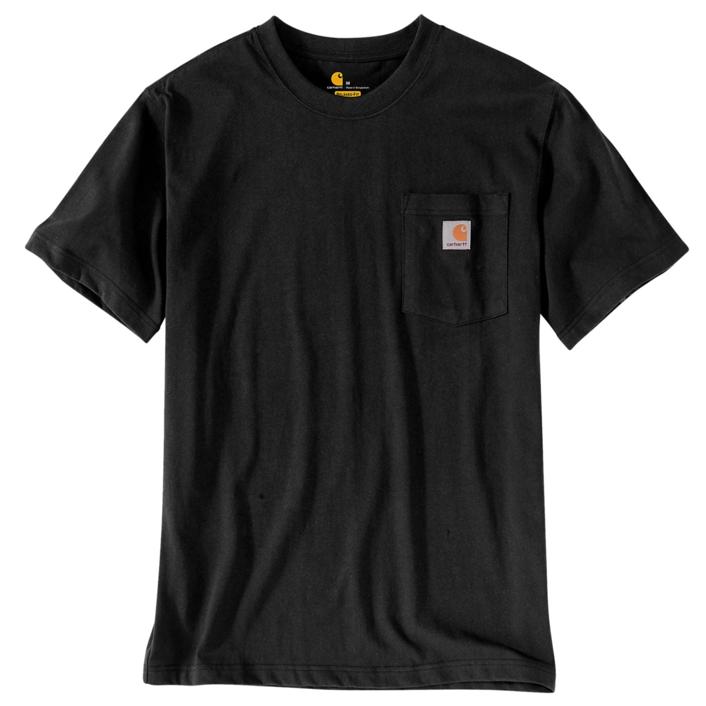 T-Shirt com manga curta de homem Carhartt Dearborn Relaxed Pocket em Preta