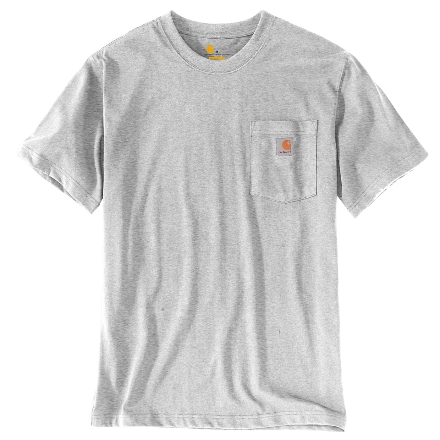 T-Shirt com manga curta de homem Carhartt Dearborn Relaxed Pocket em Cinzenta